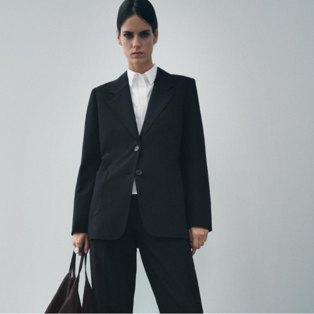 Zara Black Tailored Blazer